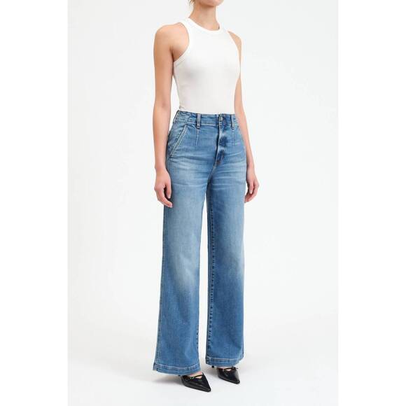 NEW DAZE far out wide leg jeans in pure - Picture 3 of 4